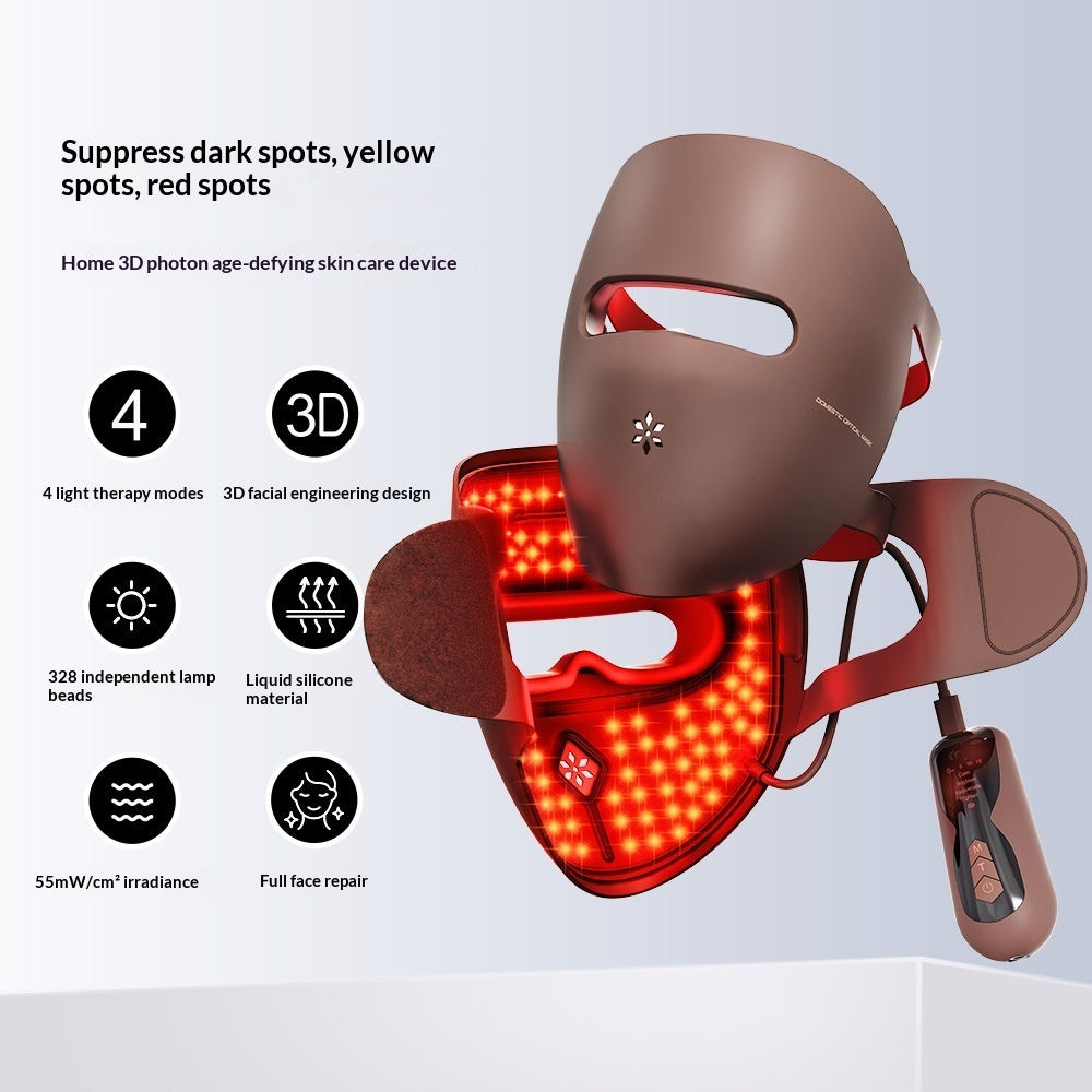 Silicone photon skin rejuvenation mask