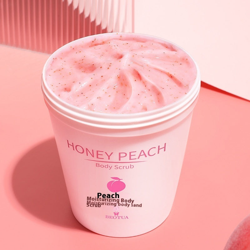 Peach moisturizing body scrub cream, 200g