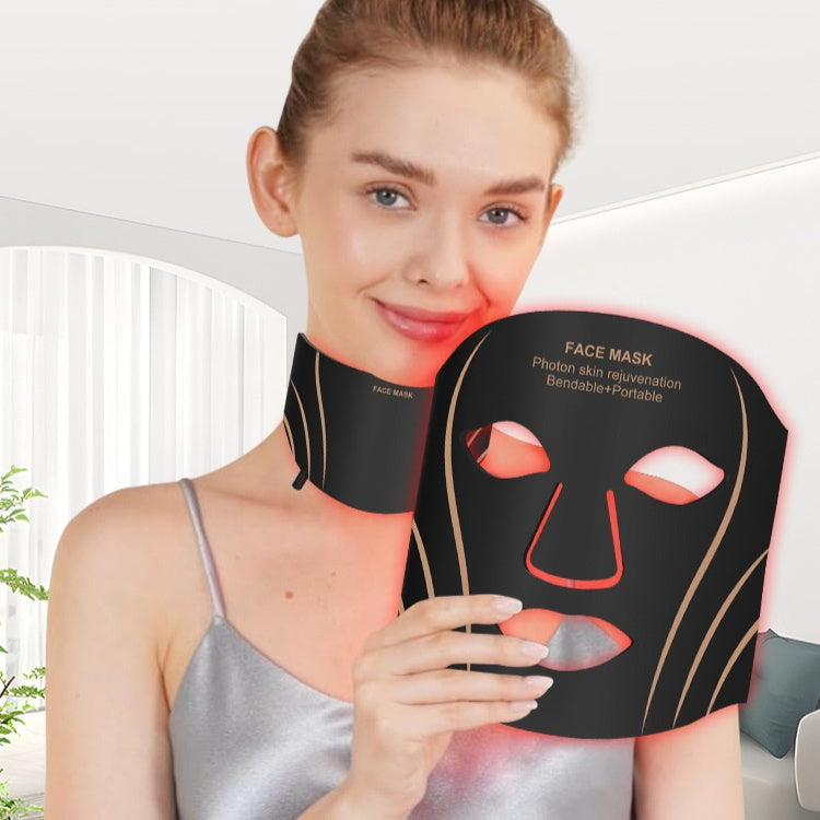 LED and IPL facial mask, red light therapy device