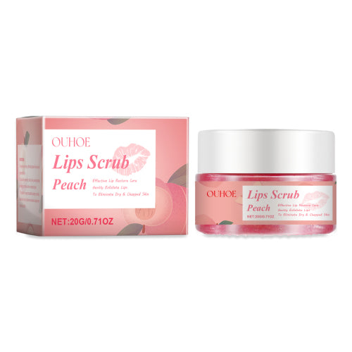 Peach lip moisturizer and repair balm