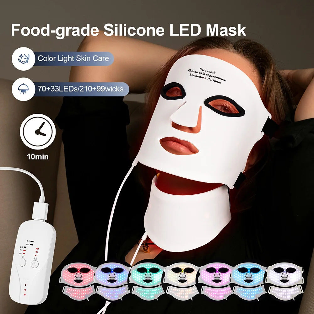 7-color spectrum face and neck mask